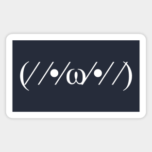 Embarrassed emoji - ASCII text emoticon Sticker